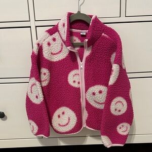 Old Navy Pink and White Kids Jacket
